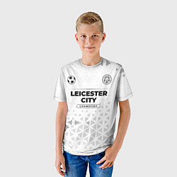 Футболка детская Leicester City Champions Униформа, цвет: 3D-принт — фото 2