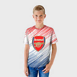 Футболка детская Арсенал arsenal logo, цвет: 3D-принт — фото 2