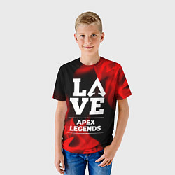 Футболка детская Apex Legends Love Классика, цвет: 3D-принт — фото 2