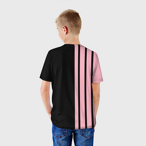 Детская футболка BLACKPINK HALF BLACK-PINK MINI LOGO / 3D-принт – фото 4