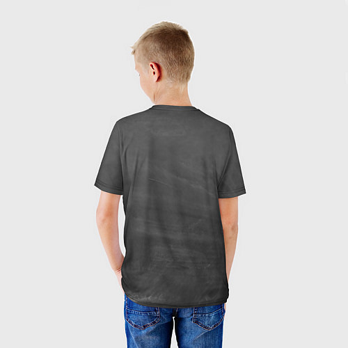 Детская футболка Гонщик - байкер 83 номер / 3D-принт – фото 4