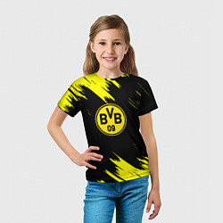 Футболка детская Borussia texture, цвет: 3D-принт — фото 2