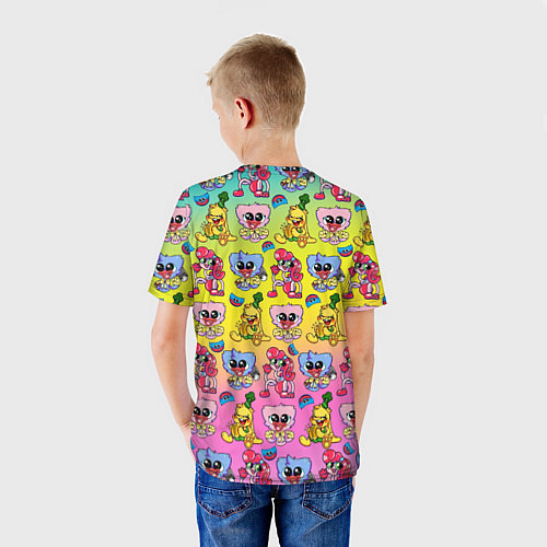 Детская футболка POPPY PLAYTIME МИЛЫЕ ПЕРСОНАЖИ / 3D-принт – фото 4
