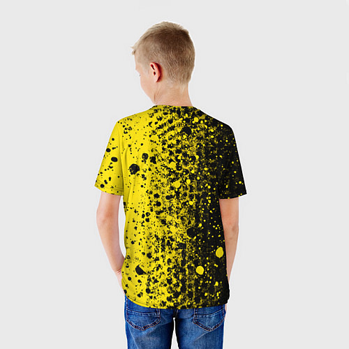 Детская футболка Боруссия краска / 3D-принт – фото 4
