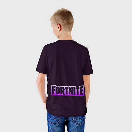 Детская футболка Fortnite Blacklight Крылатый персонаж видеоигры / 3D-принт – фото 4