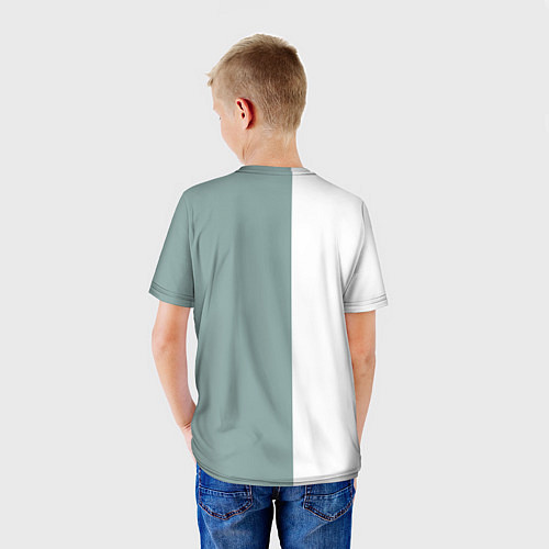Детская футболка Минимализм в цветах / 3D-принт – фото 4