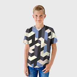 Футболка детская Изометрическая Мозаика, цвет: 3D-принт — фото 2