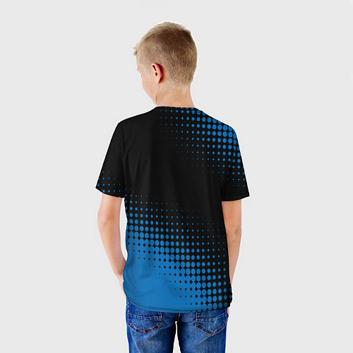 Детская футболка Inter абстракция / 3D-принт – фото 4