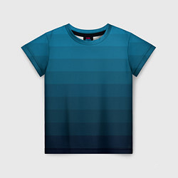 Детская футболка Blue stripes gradient