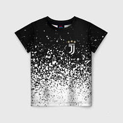 Детская футболка Juventus fc брызги краски