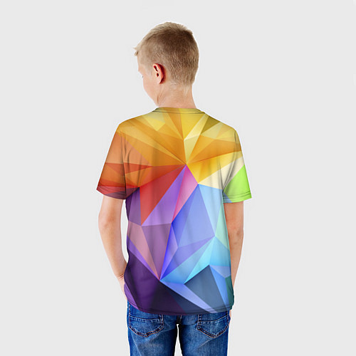 Детская футболка Зд радуга / 3D-принт – фото 4