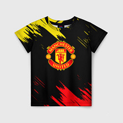 Детская футболка Manchester united Texture