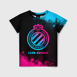 Детская футболка Club Brugge Neon Gradient