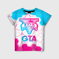 Детская футболка GTA Neon Gradient