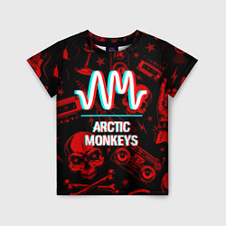 Футболка детская Arctic Monkeys Rock Glitch, цвет: 3D-принт