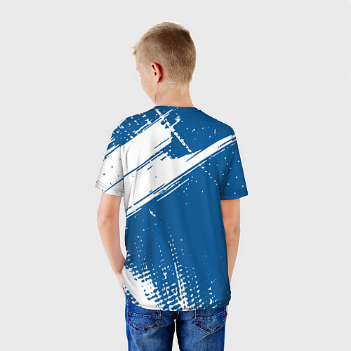 Детская футболка Psg псж краска / 3D-принт – фото 4