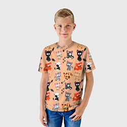 Футболка детская NAUGHTY KITTENS, цвет: 3D-принт — фото 2