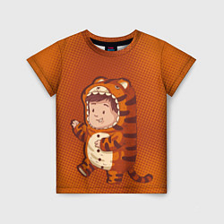 Детская футболка Милый тигренок-ребенок