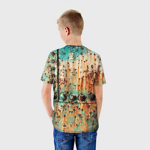 Детская футболка Искусство коррозии металла Rust / 3D-принт – фото 4