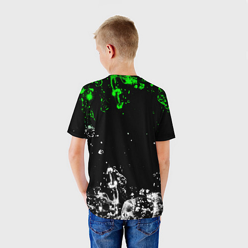 Детская футболка Нилето niletto текстура воды / 3D-принт – фото 4