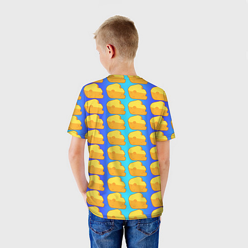 Детская футболка Сыр сыр сыр / 3D-принт – фото 4