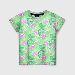 Детская футболка Turkish cucumber green background