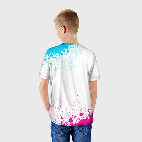 Детская футболка Limp Bizkit Neon Gradient / 3D-принт – фото 4
