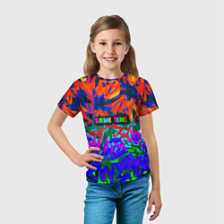 Футболка детская Game time Абстрактный пятнистый узор, цвет: 3D-принт — фото 2