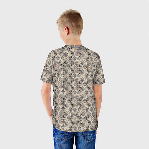 Детская футболка Змеиная кожа, питон / 3D-принт – фото 4