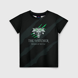 Футболка детская The Witcher School of the Cat, цвет: 3D-принт