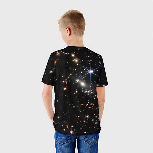 Детская футболка Самое четкое изображение ранней Вселенной NASA Лог / 3D-принт – фото 4