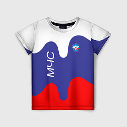 Детская футболка МЧС - флаг России