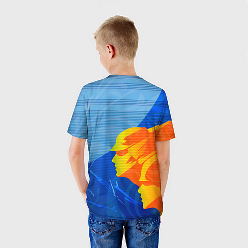 Детская футболка РОССИЯ - СПОРТ - ГЕРБ / 3D-принт – фото 4