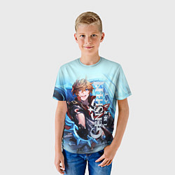 Футболка детская Тарталья-воин из Снежной, цвет: 3D-принт — фото 2