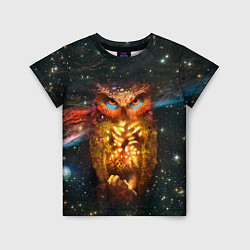 Детская футболка Космический взгляд совы
