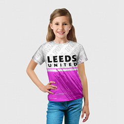 Футболка детская Leeds United Pro Football, цвет: 3D-принт — фото 2