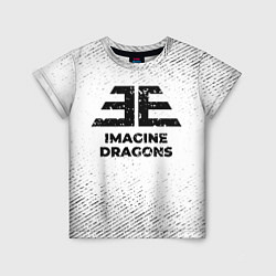 Детская футболка Imagine Dragons с потертостями на светлом фоне
