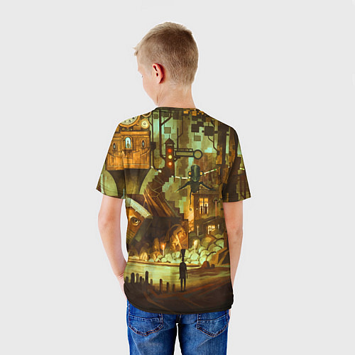 Детская футболка Cool Steampunk painting / 3D-принт – фото 4