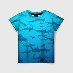 Детская футболка Акулы - океан