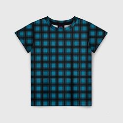 Детская футболка Black and blue plaid