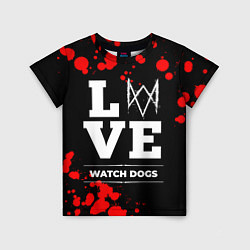 Детская футболка Watch Dogs Love Классика