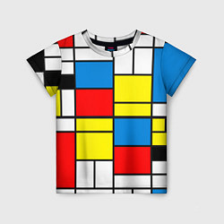 Детская футболка Texture of squares rectangles