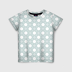 Детская футболка Белые круги: паттерн
