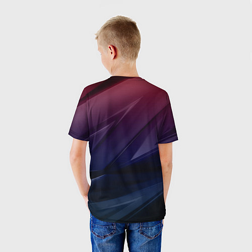 Детская футболка Geometry violet dark / 3D-принт – фото 4