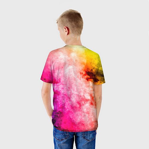 Детская футболка Взрыв Красок I Дым / 3D-принт – фото 4
