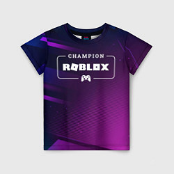 Детская футболка Roblox Gaming Champion: рамка с лого и джойстиком