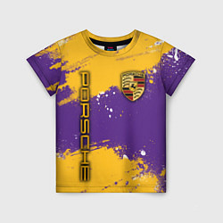 Детская футболка PORSCHE- LAKERS COLORS