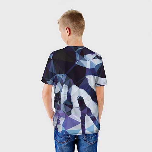 Детская футболка Лоу Поли Полигоны / 3D-принт – фото 4
