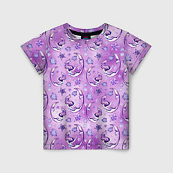 Детская футболка Танцующие русалки на фиолетовом