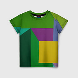 Детская футболка Абстрактный случайный набор геометрических фигур -
